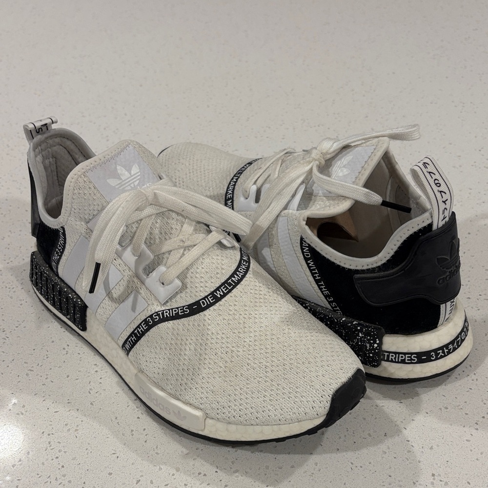 Men’s Adidas White and Black Athletic Shoes